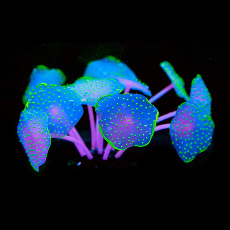 Aquarium Supplies Luminous Coral Simulation Silicone Corals UnderWater Landscape Decor Fish Tank Landscaping Coral Accessories