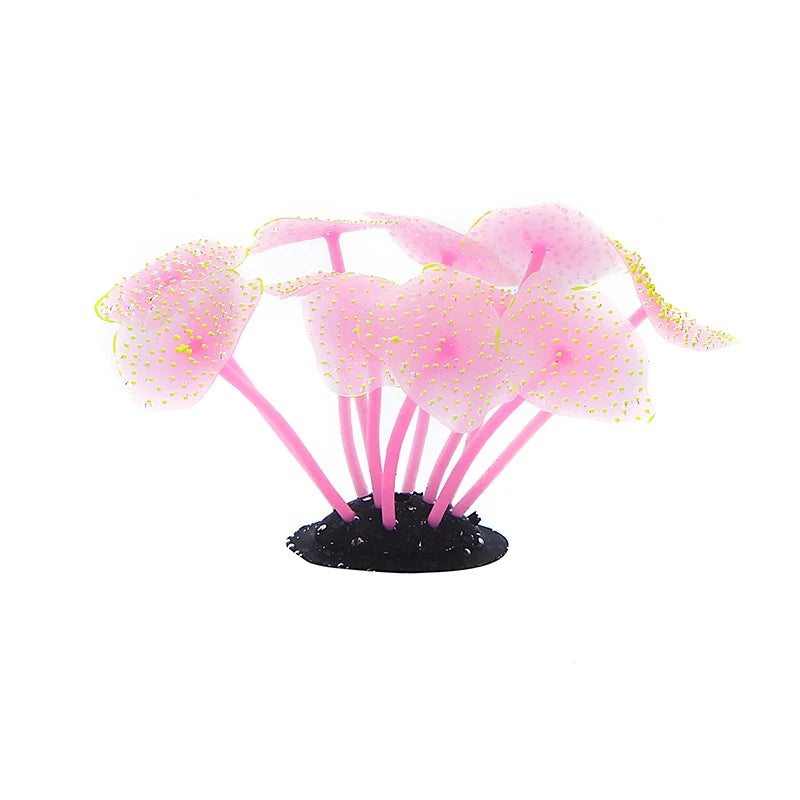 Aquarium Supplies Luminous Coral Simulation Silicone Corals UnderWater Landscape Decor Fish Tank Landscaping Coral Accessories