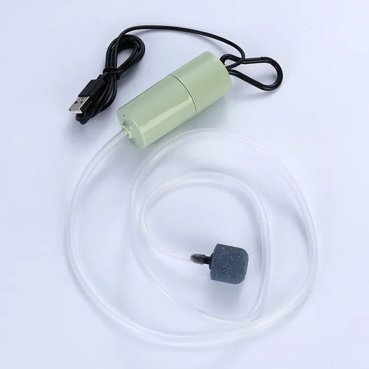 Aquarium Oxygen Air Pump Fish Tank USB Silent Air Compressor Aerator Portable Mini Small Oxygenator Aquarium Accessories 5v 1W