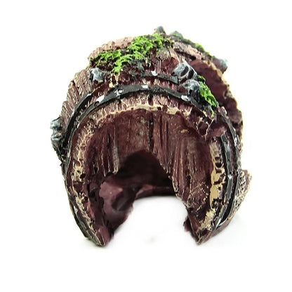 Resin Aquarium Ornaments Decorations Artificial Barrel Cave Landscaping Accessories For Fish Tank Aquarium Decoration Background