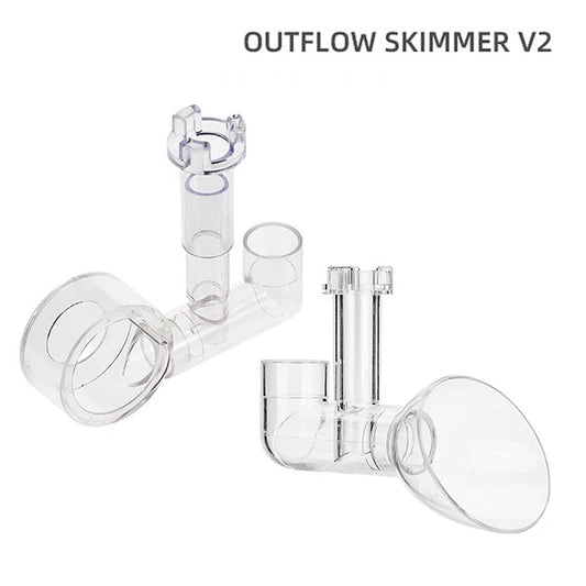 Fish Tank Decor for Akvarium; Aquarium Lily Outlet and Skimmer; Supplies for Filtered Fishbowls.