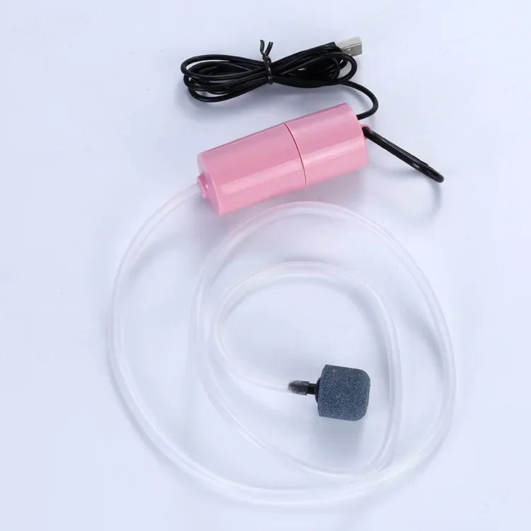 Aquarium Oxygen Air Pump Fish Tank USB Silent Air Compressor Aerator Portable Mini Small Oxygenator Aquarium Accessories 5v 1W