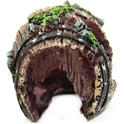 Aquarium Artificial Barrel Cave Resin Ornaments Decorations Landscaping Accessories For Fish Tank Aquarium Decoration Supplies