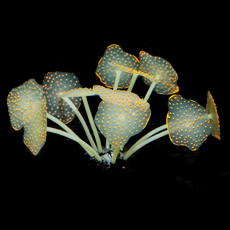 Aquarium Supplies Luminous Coral Simulation Silicone Corals UnderWater Landscape Decor Fish Tank Landscaping Coral Accessories
