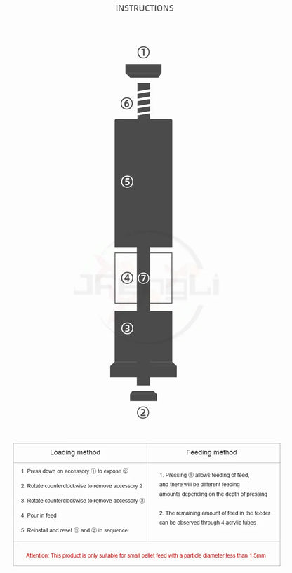AQUAPRO MINI Fish Feeder Aquarium Accessories Method Fishbowl Feeding Water Supplies Akvarium Food Shrimp Terrarium Tropical