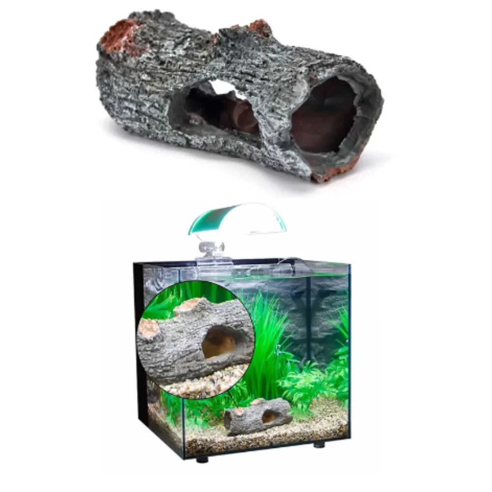 Aquarium Artificial Barrel Cave Resin Ornaments Decorations Landscaping Accessories For Fish Tank Aquarium Decoration Supplies