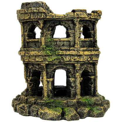 Resin Roman Colosseum Aquarium Decoration Figurine Safe Fish Tank L scape nament Pet Supplies Underwater Craft