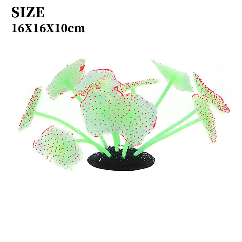Aquarium Supplies Luminous Coral Simulation Silicone Corals UnderWater Landscape Decor Fish Tank Landscaping Coral Accessories