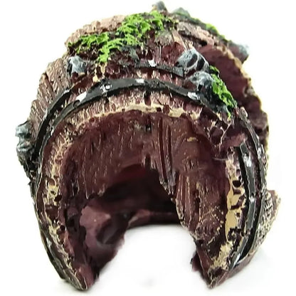 Aquarium Artificial Barrel Cave Resin Ornaments Decorations Landscaping Accessories For Fish Tank Aquarium Decoration Supplies