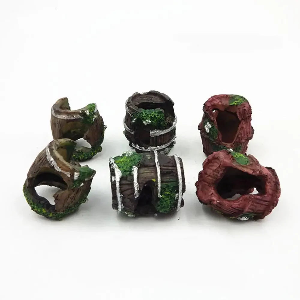 Aquarium Equipment Accessory Glass Fish Tank Landscaping Decoration Resin Crafts Artificial Antique Landscaping Decor Supplies