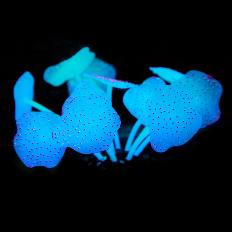 Aquarium Supplies Luminous Coral Simulation Silicone Corals UnderWater Landscape Decor Fish Tank Landscaping Coral Accessories