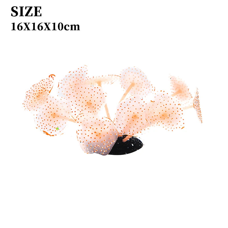 Aquarium Supplies Luminous Coral Simulation Silicone Corals UnderWater Landscape Decor Fish Tank Landscaping Coral Accessories